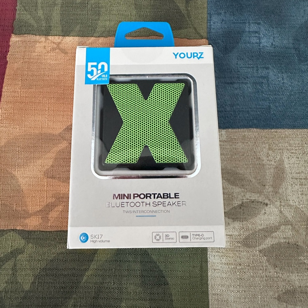 Yourz Mini BT Speaker, Portable Tiny Speaker, cordless Stereo Pairing